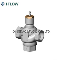 Three Way Contrl Valve Globe Valve Threaded Connection